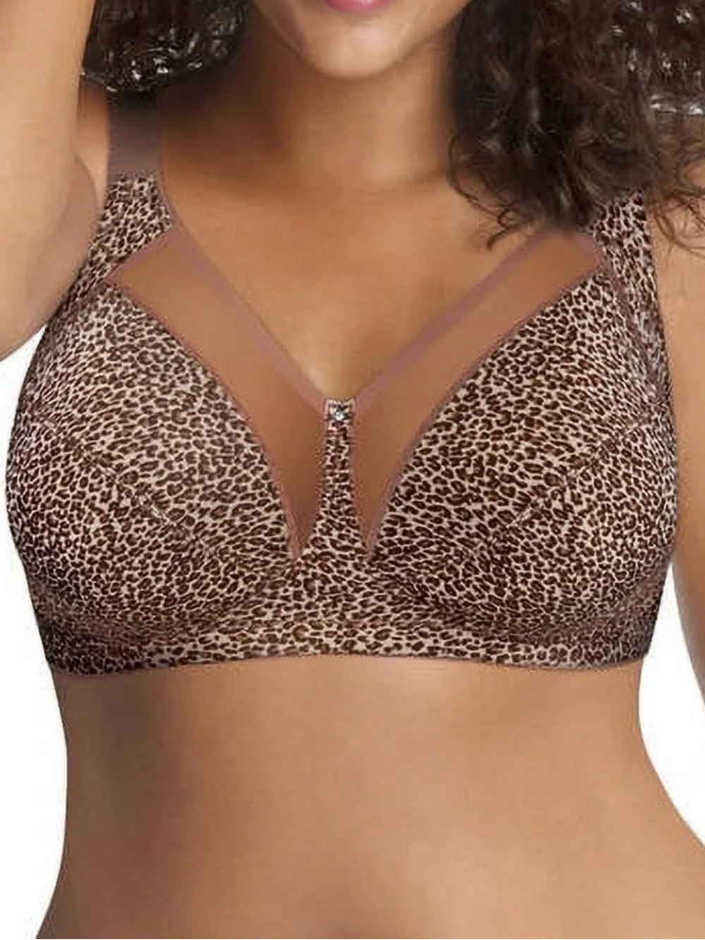 Just My Size Women's Comfort Shaping Bra, Style 1Q20 42DDD NWT Animal Print